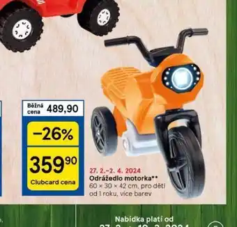 Odrážedlo motorka