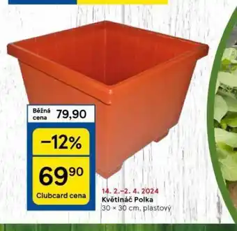 Tesco Květináč polka nabídka