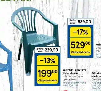 Tesco Zahradní plastová židle maura nabídka