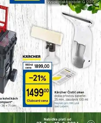 Tesco Kärcher čistič oken nabídka