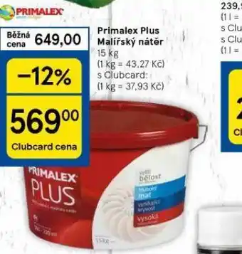 Tesco Primalex plus malířský nátěr nabídka