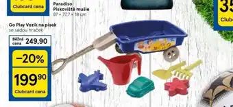 Tesco Go play vozík na písek nabídka