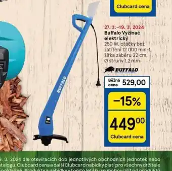 Buffalo vyžínač elektrický