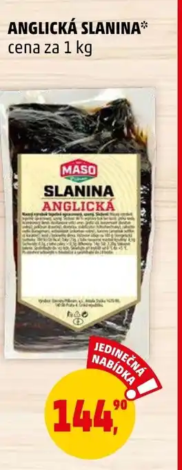 Penny Market ANGLICKÁ SLANINA nabídka