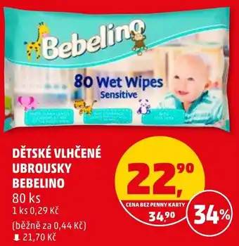 Penny Market DĚTSKÉ VLHČENÉ UBROUSKY BEBELINO nabídka
