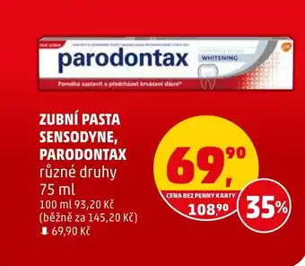 Penny Market ZUBNÍ PASTA SENSODYNE, PARODONTAX nabídka