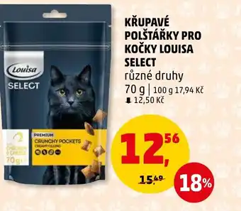 Penny Market KŘUPAVÉ POLŠTÁŘKY PRO KOČKY LOUISA SELECT nabídka