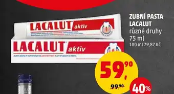 Penny Market ZUBNÍ PASTA LACALUT nabídka