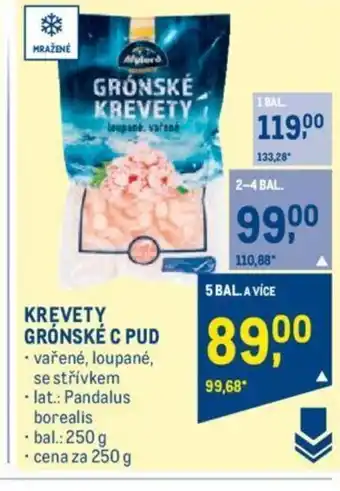 Makro KREVETY GRÓNSKÉ C PUD nabídka