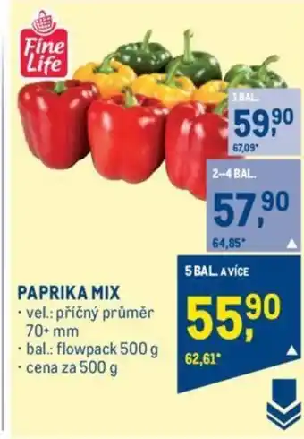 Makro PAPRIKA MIX nabídka