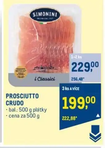 Makro PROSCIUTTO CRUDO nabídka