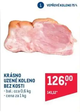 KRÁSNO UZENÉ KOLENO BEZ KOSTI