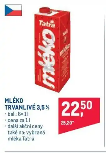 Makro MLÉKO TRVANLIVÉ 3,5% nabídka