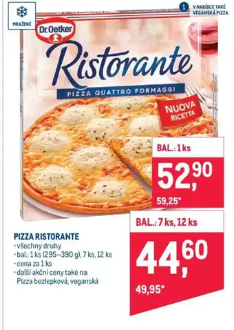 Makro PIZZA RISTORANTE nabídka
