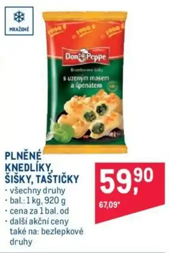 Makro PLNĚNÉ KNEDLÍKY, ŠIŠKY, TAŠTIČKY nabídka