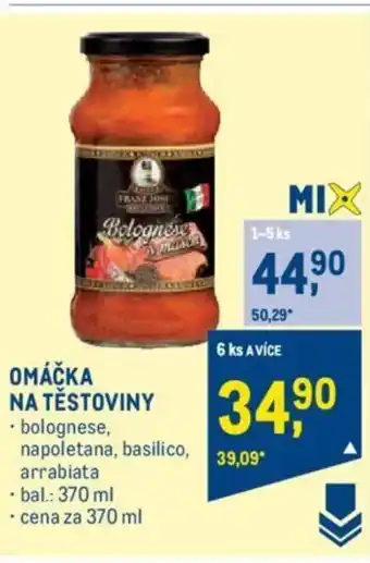 Makro OMÁČKA NA TĚSTOVINY nabídka