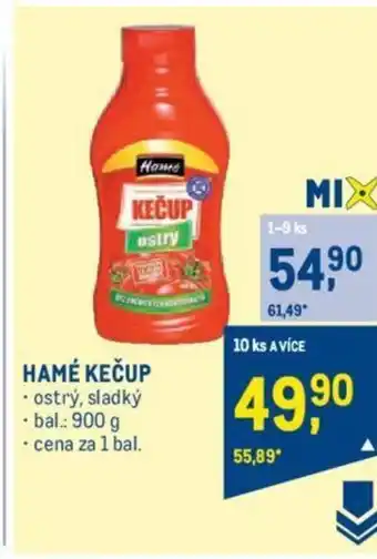 Makro HAMÉ KEČUP nabídka