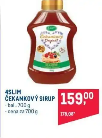 Makro 4SLIM ČEKANKOVÝ SIRUP nabídka