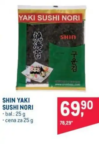 Makro SHIN YAKI SUSHI NORI nabídka