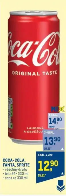 Makro COCA-COLA, FANTA, SPRITE nabídka