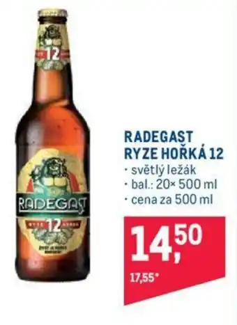 Makro RADEGAST RYZE HOŘKÁ 12 nabídka