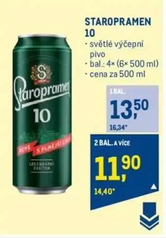 Makro STAROPRAMEN 10 nabídka