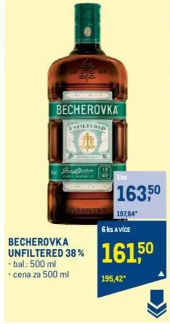 Makro BECHEROVKA UNFILTERED 38% nabídka