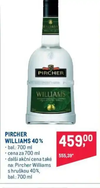 PIRCHER WILLIAMS 40%