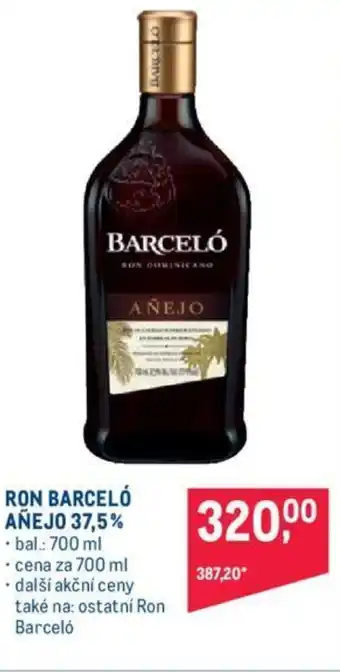 Makro RON BARCELÓ AÑEJO 37,5% nabídka