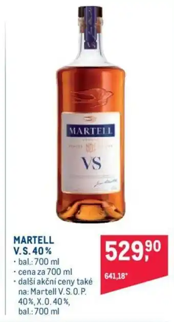 Makro MARTELL V.S. 40% nabídka