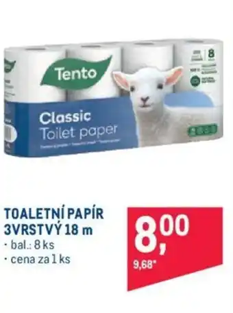 Makro TOALETNÍ PAPÍR 3VRSTVÝ 18 m nabídka