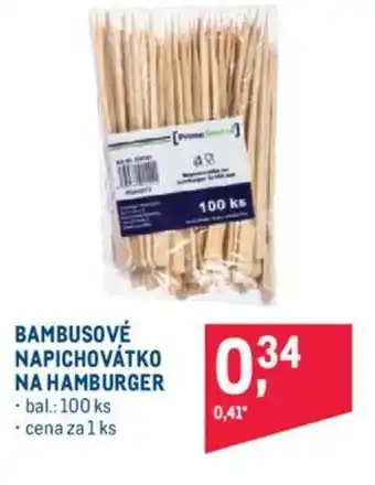 Makro BAMBUSOVÉ NAPICHOVÁTKO NA HAMBURGER nabídka