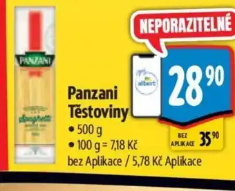 Albert Panzani Těstoviny nabídka