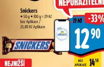 Albert Snickers nabídka