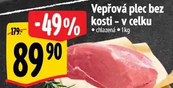 Albert Vepřová plec bez kosti - v celku nabídka