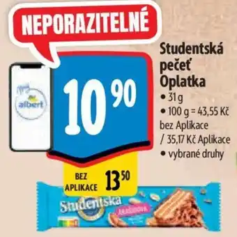 Albert Studentská pečeť Oplatka nabídka