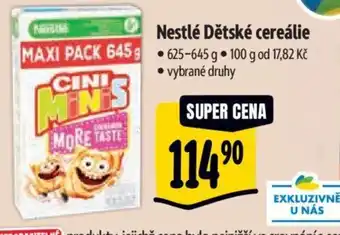 Albert Nestlé Dětské cereálie nabídka