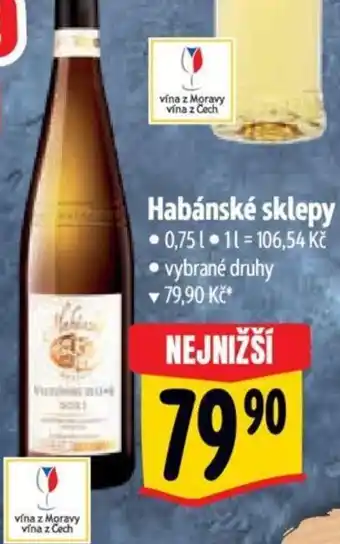 Albert Habánské sklepy nabídka