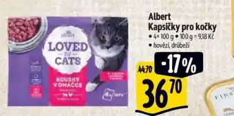 Albert Albert Kapsičky pro kočky nabídka