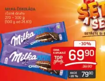 Flop MILKA ČOKOLÁDA nabídka