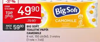 Flop BIG SOFT TOALETNÍ PAPÍR CAMOMILE nabídka