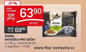 Flop SHEBA KAPSIČKA PRO KOČKY nabídka