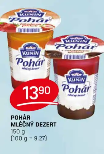 POHÁR MLÉČNÝ DEZERT 150 g