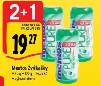 Albert Mentos Žvýkačky nabídka