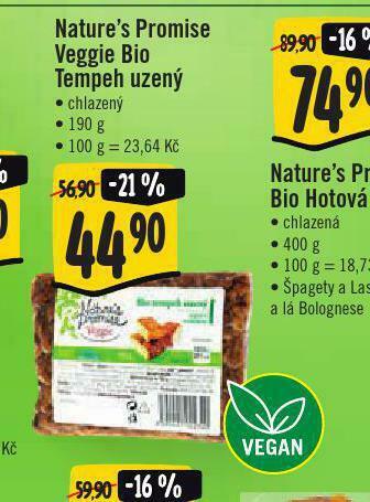 Jip Veggie bio tempeh uzený nabídka