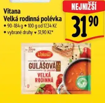 Albert Vitana Velká rodinná polévka nabídka