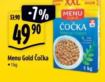 Albert Menu Gold Čočka nabídka