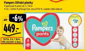 Albert Pampers Dětské plenky nabídka