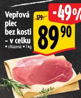 Albert Vepřová plec bez kosti v celku nabídka