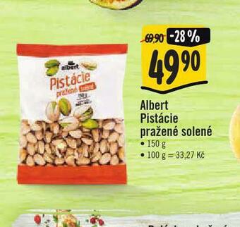 Jip Albert pistácie pražené solené nabídka